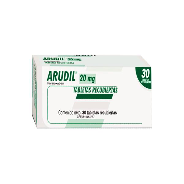 Arudil Rivaroxaban 20mg X 30 Tabletas Farma Farmadon La Farmacia