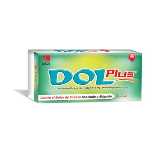 Dol Plus Acetaminof N Cafe Na Dihidroergotamina Tabletas Calox