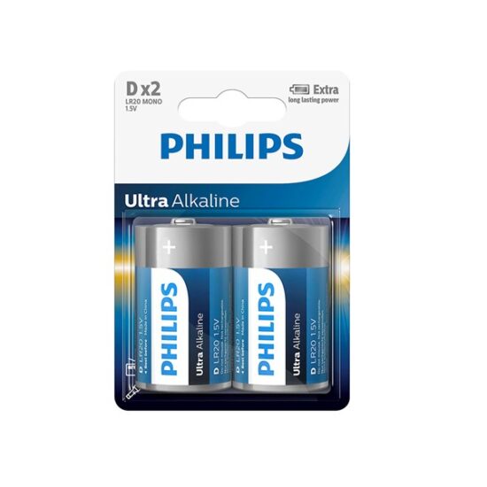 Philips Pila D 1 5V 10 Year X 2 Unidades D LR20 Farmadon La