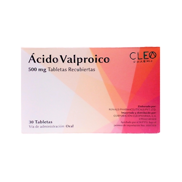 Cido Valproico Mg X Tabletas Cleo Pharma Farmadon La