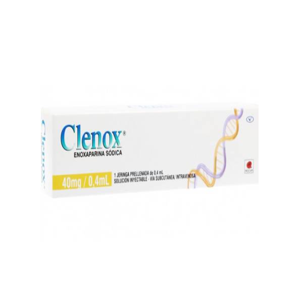 Clenox Enoxaparina Solución Inyectable 40mg/0.4ml (Prellenada) Procaps ...