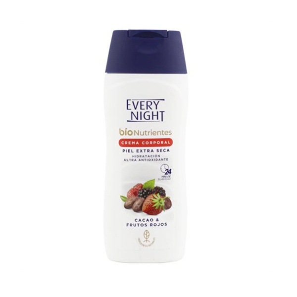 Every Night Bionutrientes Crema Corporal Para Piel Extra Seca Extractos De Frutos Rojos 200ml 4687