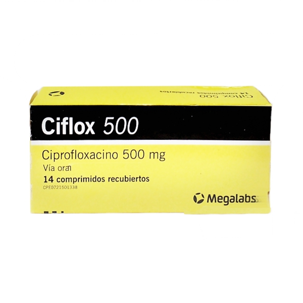 Ciflox Ciprofloxacina 750mg X 7 Comprimidos Megalabs Farmadon La