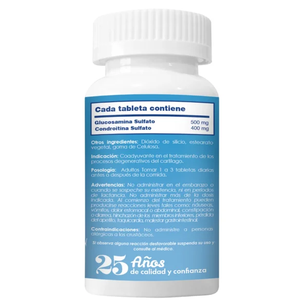 Glucosamina + Condroitina 500Mg/400Mg X 30 Tabletas Val - Imagen 3