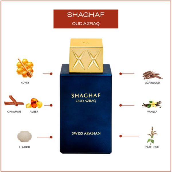 Swiss Arabian Shaghaf Oud Azraq Perfume 75Ml - Imagen 3