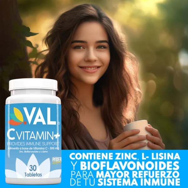 Vitamina C +Zinc+Bioflavonoides X 30 Tabletas Val - Imagen 4